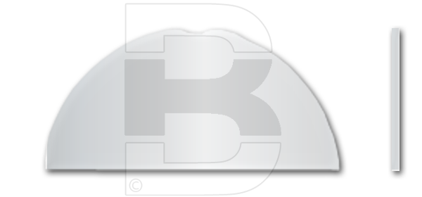 Briefkastenschild Linea 47 x 22 x 0,5 Kunststoff silber